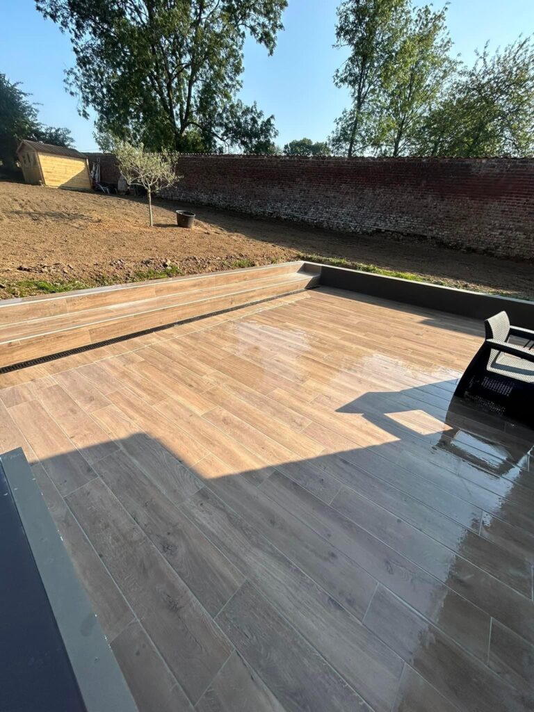 Création d'une terrasse